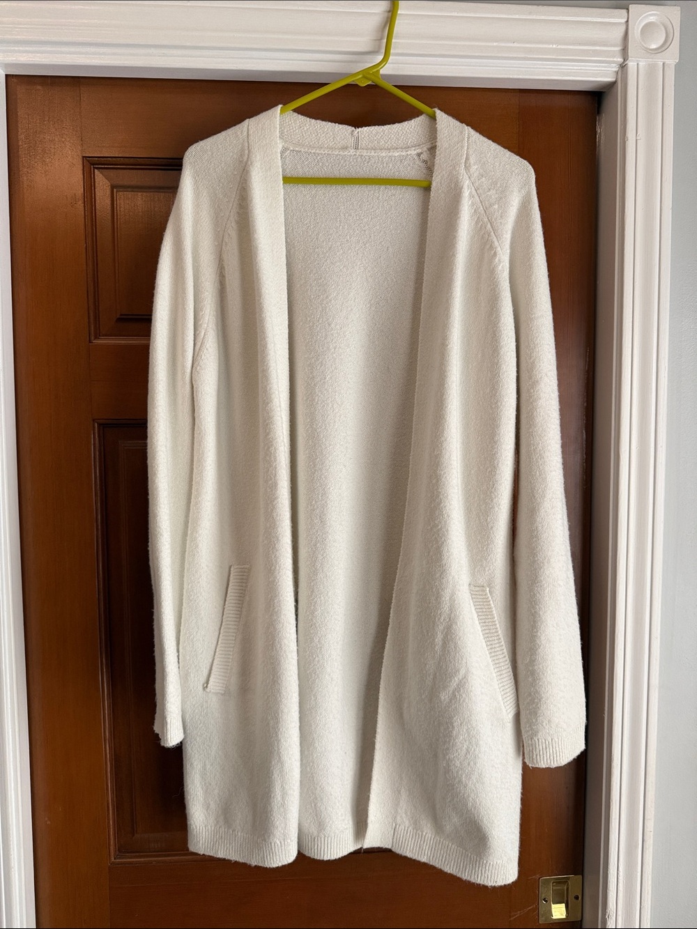 Cozy Open-Front Women's Cardigan Sweater in Ivory